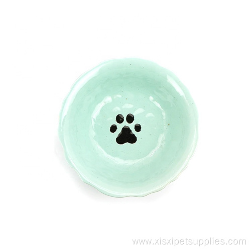 Anti Slip Feeding Pet Puppy Kitten Ceramics Bowl